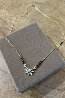 Silver mangalsutra