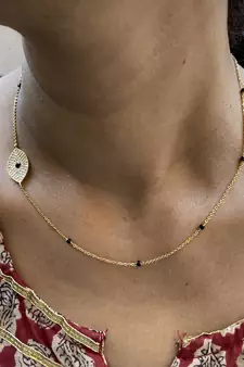 Silver mangalsutra
