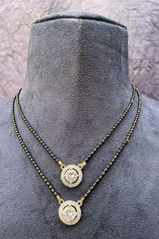 Silver mangalsutra