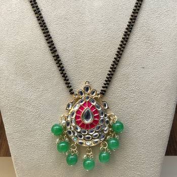 Pink mangalsutra 2