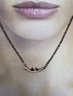 Pink mangalsutra 1
