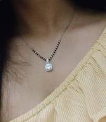 Silver mangalsutra