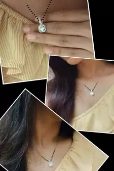 Silver mangalsutra