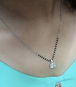 Silver mangalsutra