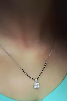 Silver mangalsutra