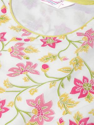 White printed cotton kurtis 4