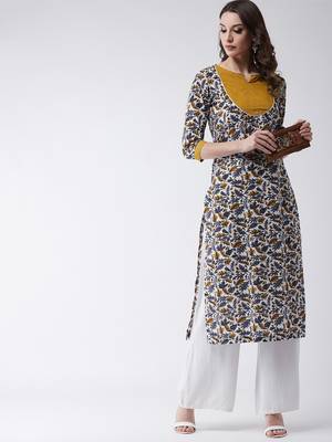 Multicolor printed cotton kurtis 5