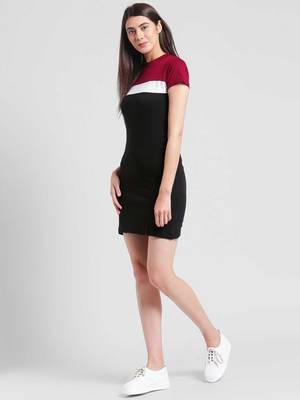 Multicolor plain polyester maxi-dresses 3