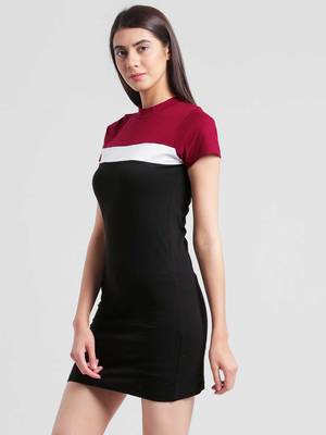 Multicolor plain polyester maxi-dresses 4