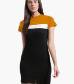 Multicolor plain polyester maxi-dresses