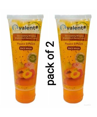 Papaya and peach facewash pack of 2 1