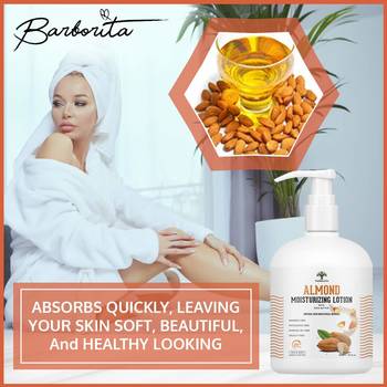  Almond Moisturizing Lotion with shea butter Vitamin E and coconut oil Moisturizer 300ml 1