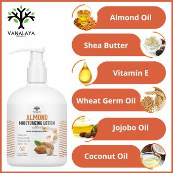  Almond Moisturizing Lotion with shea butter Vitamin E and coconut oil Moisturizer 300ml 4