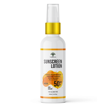  Sunscreen Lotion SPF 50 PAfor men women, Quick Absorb UVA & UVB Protection for All Skin Types - 100ml 1