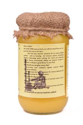  A2 Gir Cow Ghee, pure desi ghee made from traditional bilona method Ghee 200 ml  2