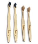 INDIBAM FAMILY PACK of 4 Toothbrushes.