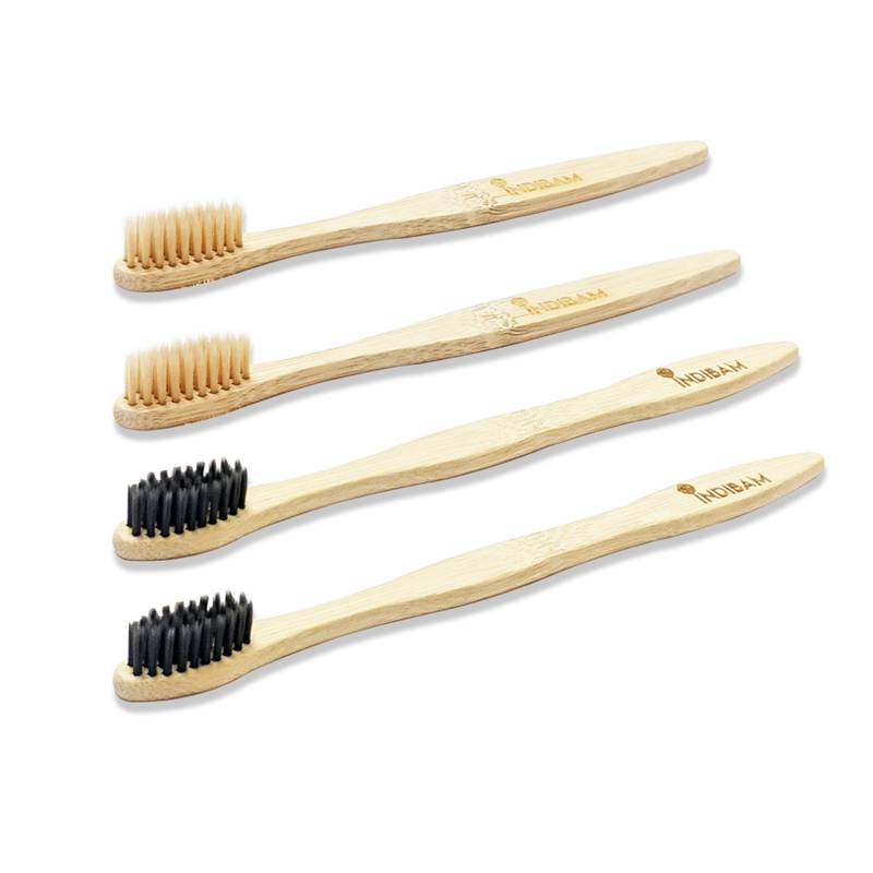 INDIBAM FAMILY PACK of 4 Toothbrushes.