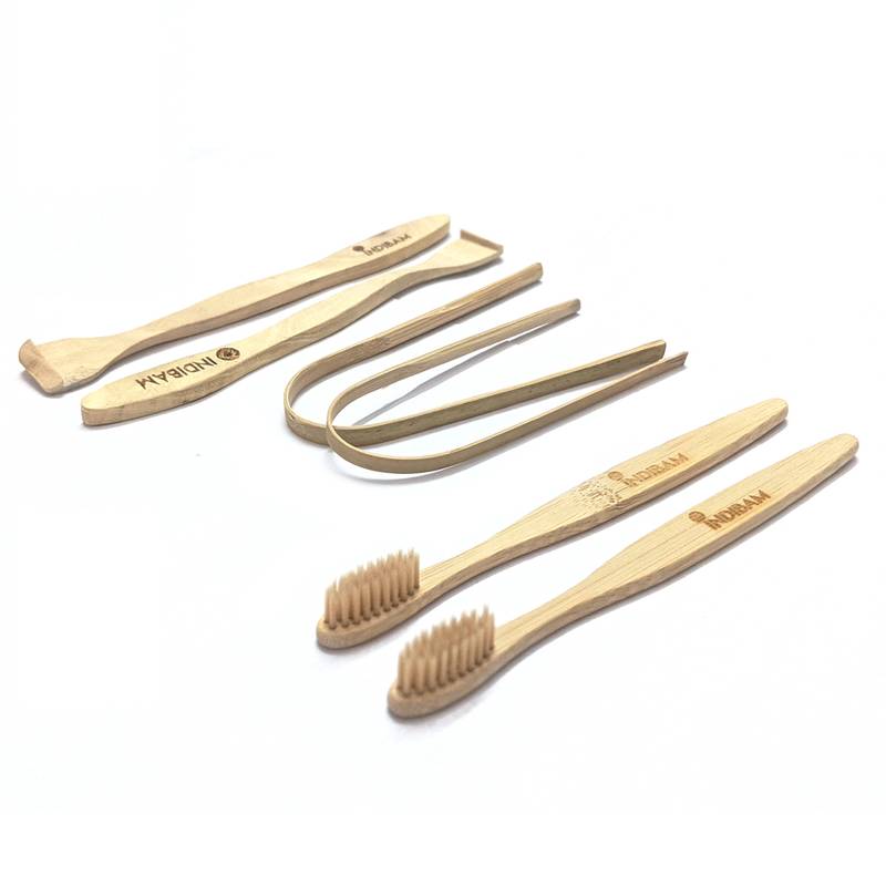 INDIBAM COMPLETE ORAL CARE PACK (Total Qty - 6 Pcs) toothbrushes.