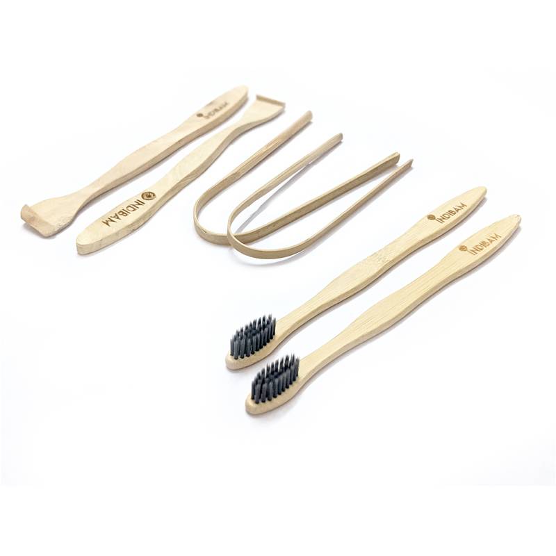 INDIBAM COMPLETE ORAL CARE PACK (Total Qty - 6 Pcs) toothbrushes.