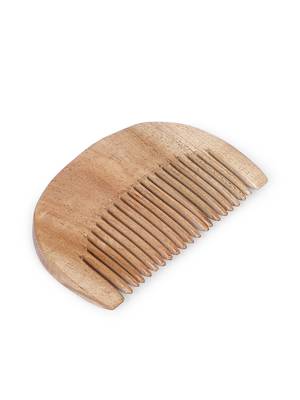 INDIBAM Neem Wood Pocket Comb for Men's Beard and Moustache .Vegan & Biodegradable. 1