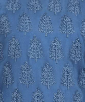 Blue embroidered georgette chikankari-kurtis 5