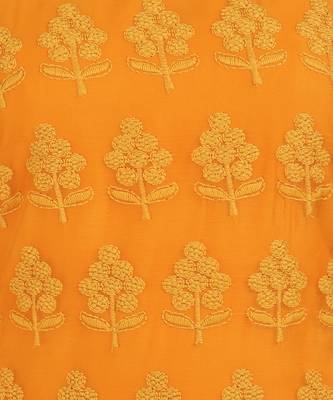 Yellow embroidered georgette chikankari-kurtis 5