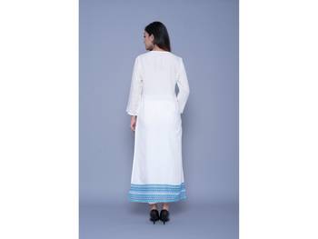 Blue printed rayon kurtas-and-kurtis 2