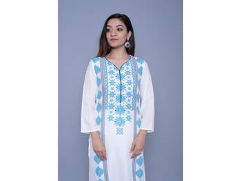 Blue printed rayon kurtas-and-kurtis 3