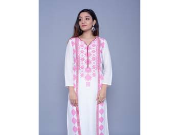 Pink printed rayon kurtas-and-kurtis 3