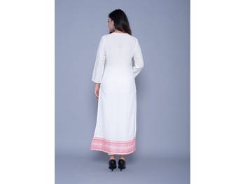 Peach printed rayon kurtas-and-kurtis 2