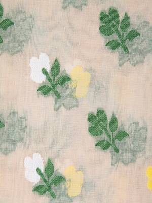Beige hand woven pure cotton saree  4