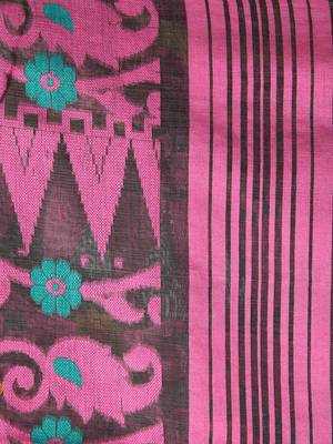 Grey Hand Woven Pure Cotton Saree Without Blouse 4