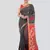 Grey hand woven cotton silk saree with blouse