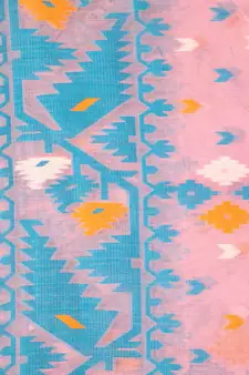 Pink Hand Woven Pure Cotton Saree Without Blouse