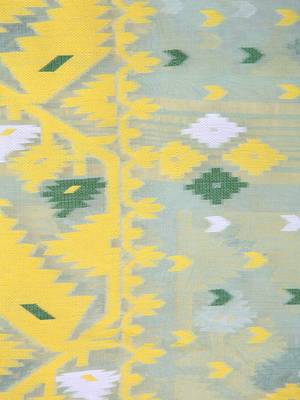 Light Green Hand Woven Pure Cotton Saree Without Blouse 4
