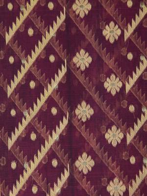 Maroon Hand Woven Pure Cotton Saree Without Blouse 4