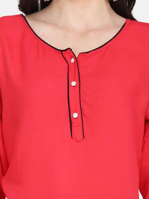 Pink Colour Straight Kurta 3