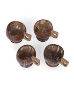 INDIBAM Organic Coconut Shell Tea Cups, Light Weight Cups for Tea, coffee,, juices, shakes etc Handmade.