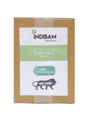INDIBAM Upcycled coconut shell soap tray (Leaf Cut).Decorative- Hand Made - Vegan- Made from Coconut Shells. 6
