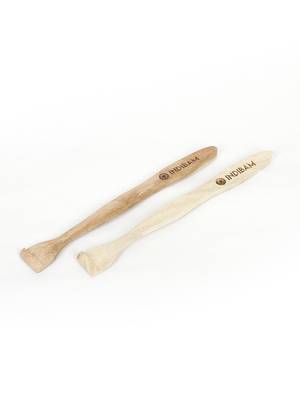 INDIBAM natural Neem Wood Tongue Scraper Or Tongue Cleaner for Adults and Kids Pack of 2. 1