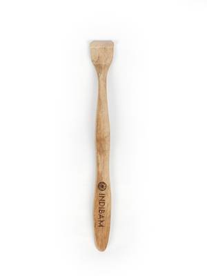 INDIBAM natural Neem Wood Tongue Scraper Or Tongue Cleaner for Adults and Kids Pack of 2. 2
