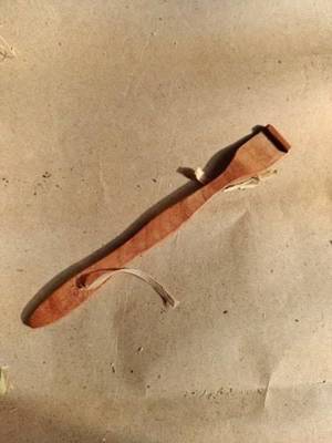 INDIBAM natural Neem Wood Tongue Scraper Or Tongue Cleaner for Adults and Kids Pack of 2. 4
