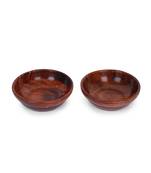 INDIBAM Handicraft Sheesham Serving Bowl for salads, fruits, snacks etc.