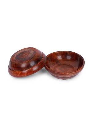 INDIBAM Handicraft Sheesham Serving Bowl for salads, fruits, snacks etc. 2