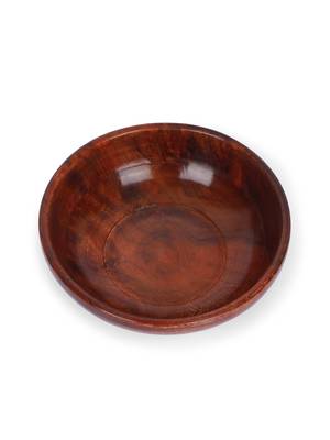INDIBAM Handicraft Sheesham Serving Bowl for salads, fruits, snacks etc. 4