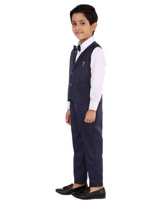 fourfolds boy's 3-piece suit 3