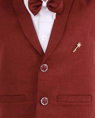 fourfolds boy's 3-piece suit 4