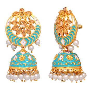 White pearl earrings 3