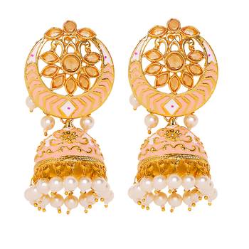 White pearl earrings 1