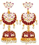 White crystal earrings